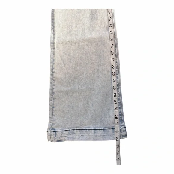 RANCH DRESSN SIGNATURE LIGHT WASH TROUSER SIZE LARGE 12 MIDRISE STRETCH NWT - Picture 4 of 5